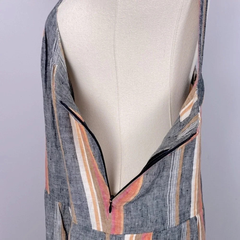 joie Rosabel Halter 100% Linen Tiered Maxi Dress Nordstrom size medium - Picture 13 of 16